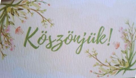 köszönjük